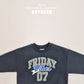 (Pre-order) Soybean Kids - Friday Lettering Sweatshirt 프라이데이맨투맨 (2 Colors)