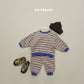 (Pre-order) Soybean Kids Winter - Rainbow Mochi Fleece-Lined Top & Bottom Set 무지개모찌상하복 (2 Colors)