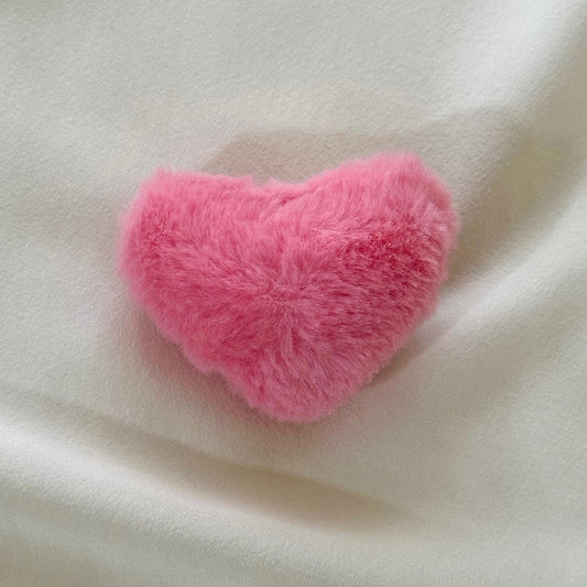 (Chenny Bong Bong) Kids’ Pink Heart Hair Clip (1 Piece)