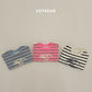 (Pre-order) Soybean Kids Winter - Jumping Bunny Stripe Fleece-Lined Sweatshirt 점핑버니단가라맨투맨 (3 Colors)