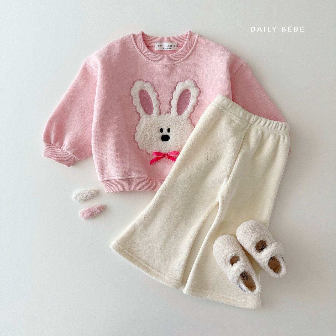 (Pre-order) Daily Bebe Winter - Kids’ Mink Bootcut Pants 밍크 부츠컷팬츠 (3 Colors)