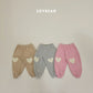 (Pre-order) Soybean Kids Winter - Heart Patch Fleece-Lined Jogger Pants 하트패치조거팬츠 (3 Colors)