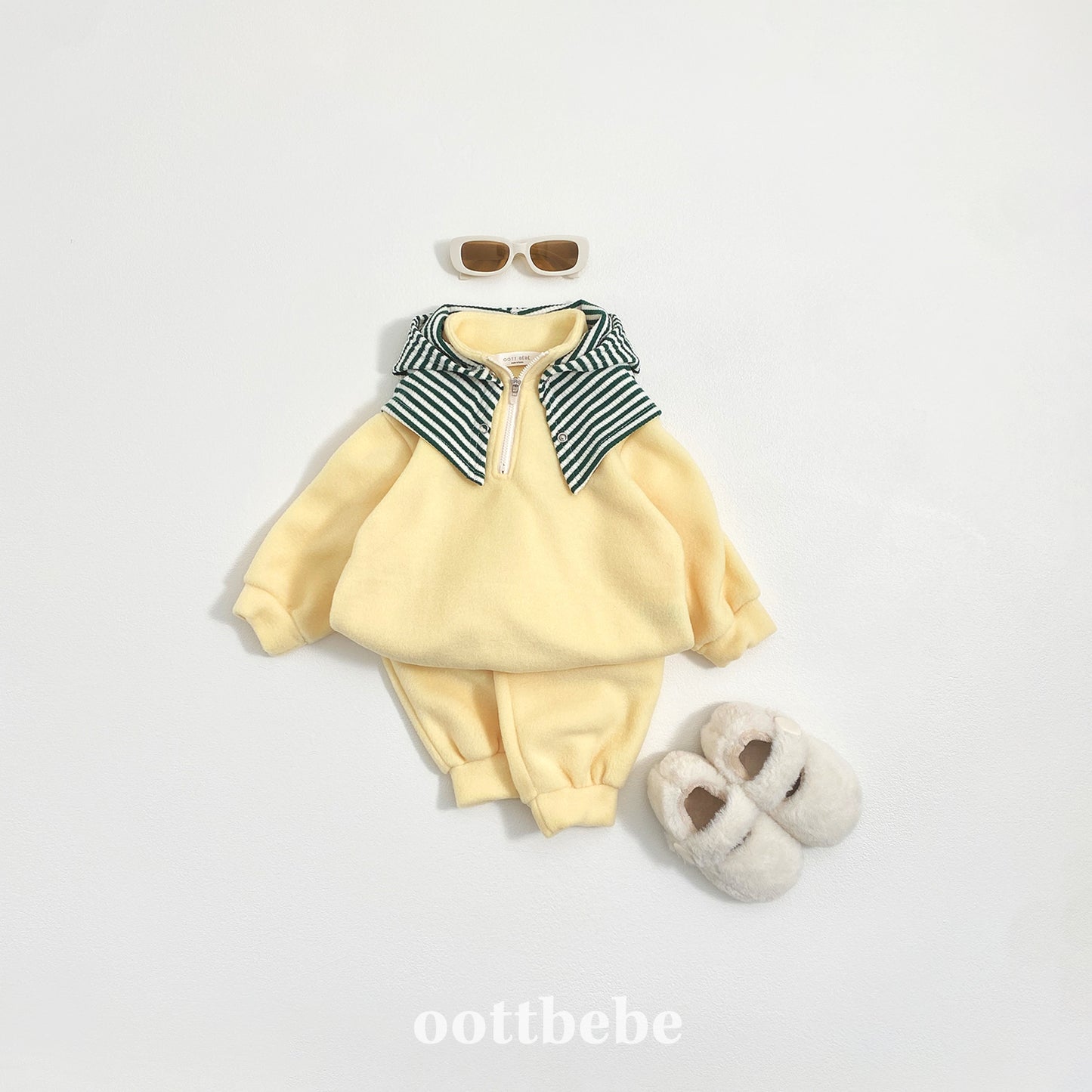 (Pre-order) OOTTBEBE Winter - Puppy Fleece Anorak Top & Bottom Set 멍멍아노락상하복 (4 Colors)