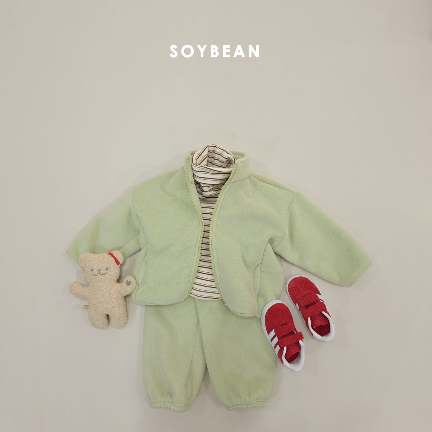 (Pre-order) Soybean Kids Winter - Cozy Titi Fleece-Lined Turtleneck 코지띠띠목폴라 (4 Colors)