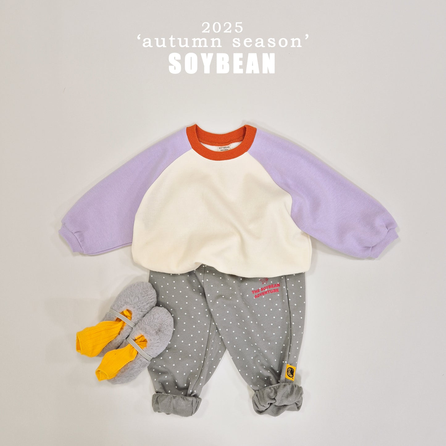 (Pre-order) Soybean Kids - Color Pang Sweatshirt 컬러팡맨투맨 (6 Colors)