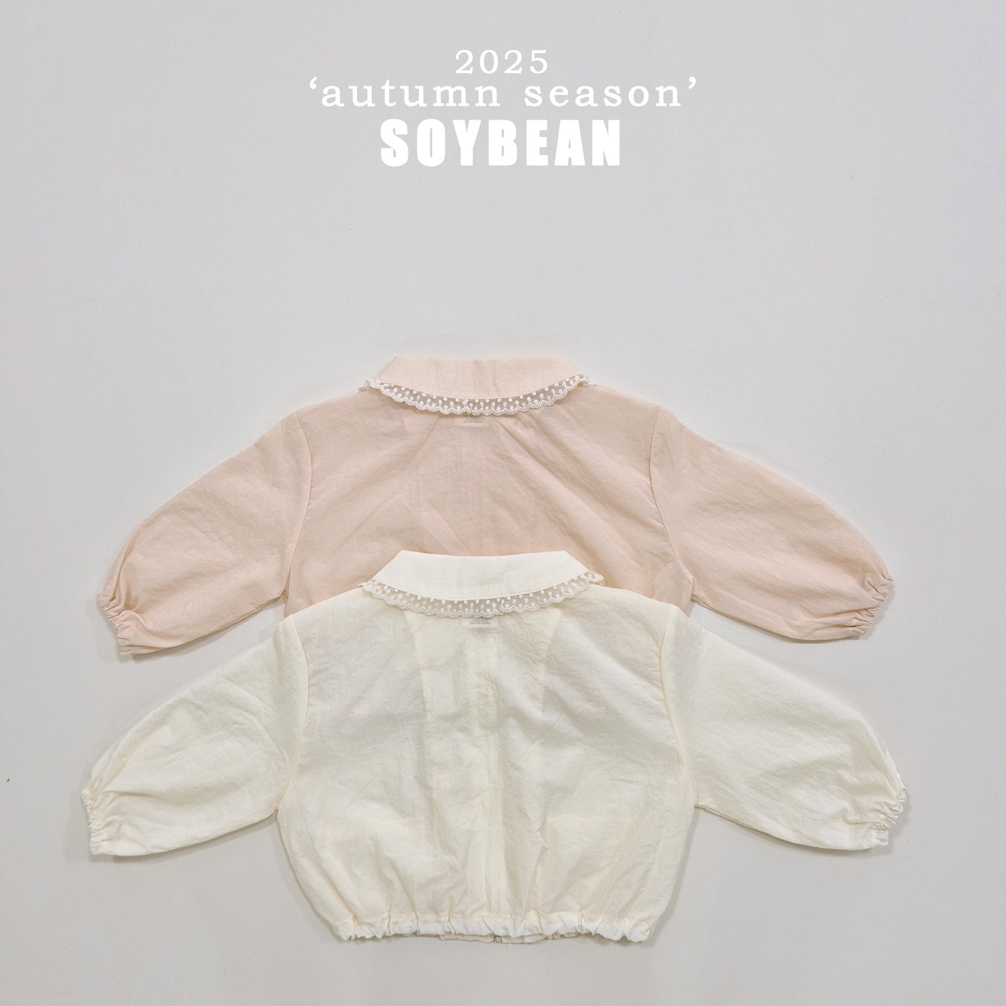 (Pre-order) Soybean Kids - Lace Windbreaker Jacket 레이스바람막이 (2 Colors)