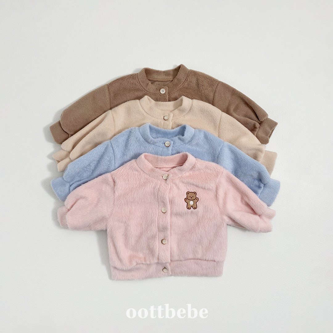 (Pre-order) OOTTBEBE Winter - Cotton Candy Cardigan 솜사탕 가디건 (4 Colors)