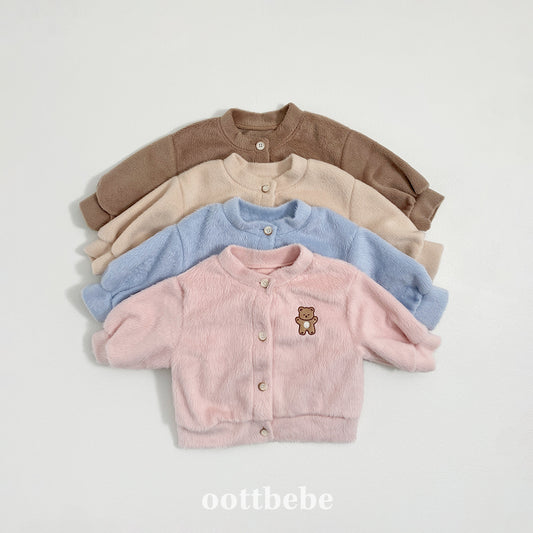 (Pre-order) OOTTBEBE Winter - Cotton Candy Cardigan 솜사탕 가디건 (4 Colors)