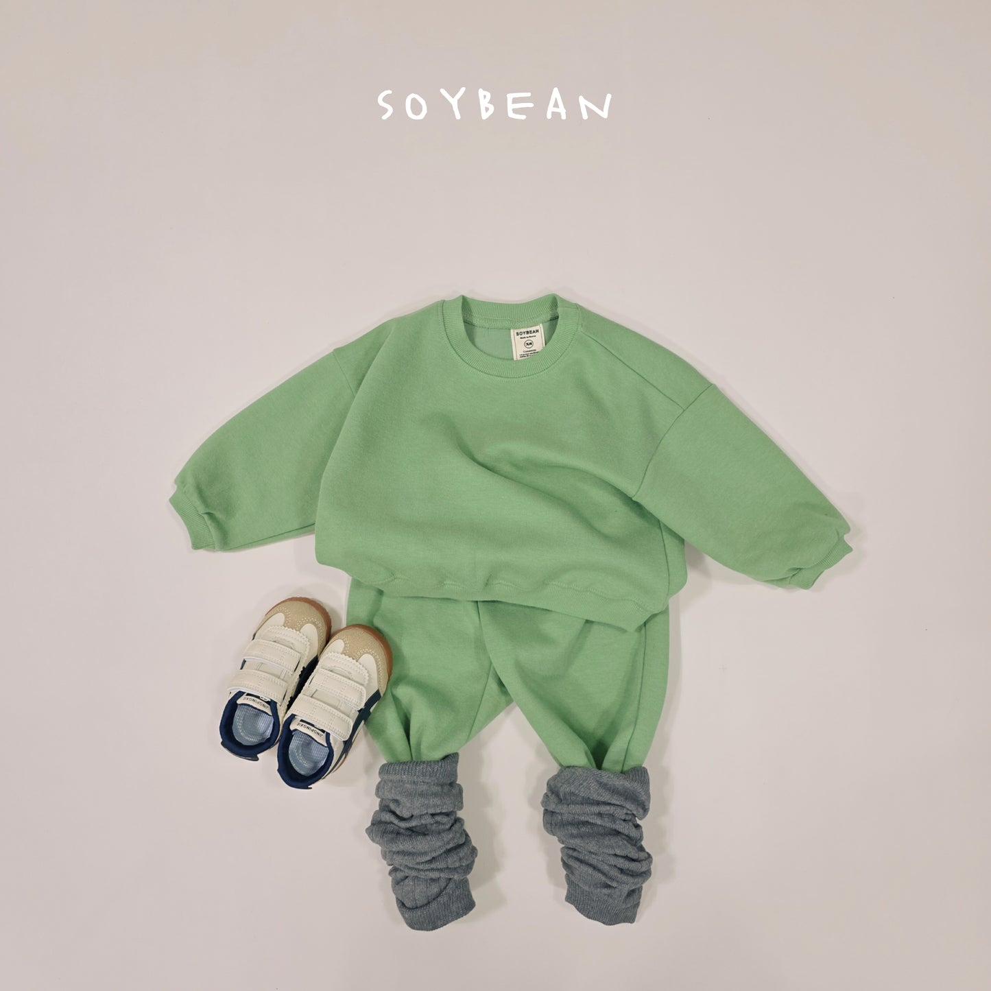 (Pre-order) Soybean Kids Spring - Sweet Lollipop Top & Bottom Set 스윗롤리팝상하복 (14 Colors)