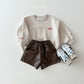 (Pre-order) Daily Bebe - Kids’ Love Point Sweatshirt 러브포인트 맨투맨 (2 Colors)
