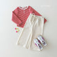 (Pre-order) Daily Bebe - Kids' Button Stripe Tee 줄가라단추티 (2 Colors)