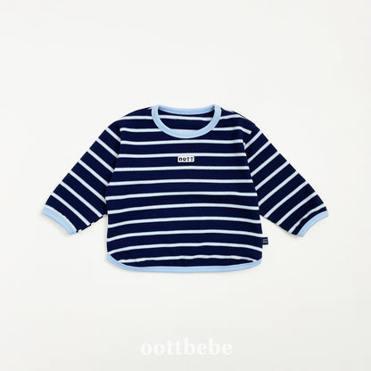 (Pre-order) OOTTBEBE -  Urban Stripe Tee 어반스트라이프티 (2 Colors)