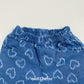 (Pre-order) OOTTBEBE - LOVE Denim Pants (6/10 Length) LOVE청팬츠(6부) (2 Colors)