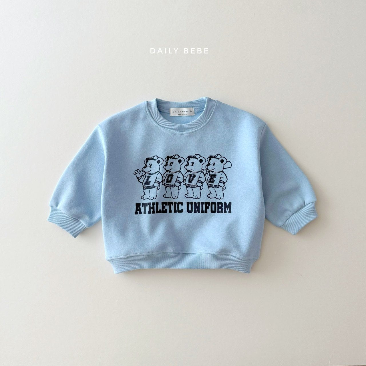 (Pre-order) Daily Bebe - Kids’ Four Bear Top & Bottom Set 곰네마리 상하세트 (2 Colors)