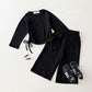 (Pre-order) Daily Bebe - Kids’ Side Shirring Top & Bottom Set 옆셔링세트 (2 Colors)