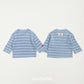 (Pre-order) OOTTBEBE -  Mix Stripe Knit Tee 믹스단가라티(니트) (2 Colors)