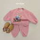 (Pre-order) Soybean Kids Winter - Picnic Fleece-Lined Top & Bottom Set 피크닉양기모상하 (2 Colors)