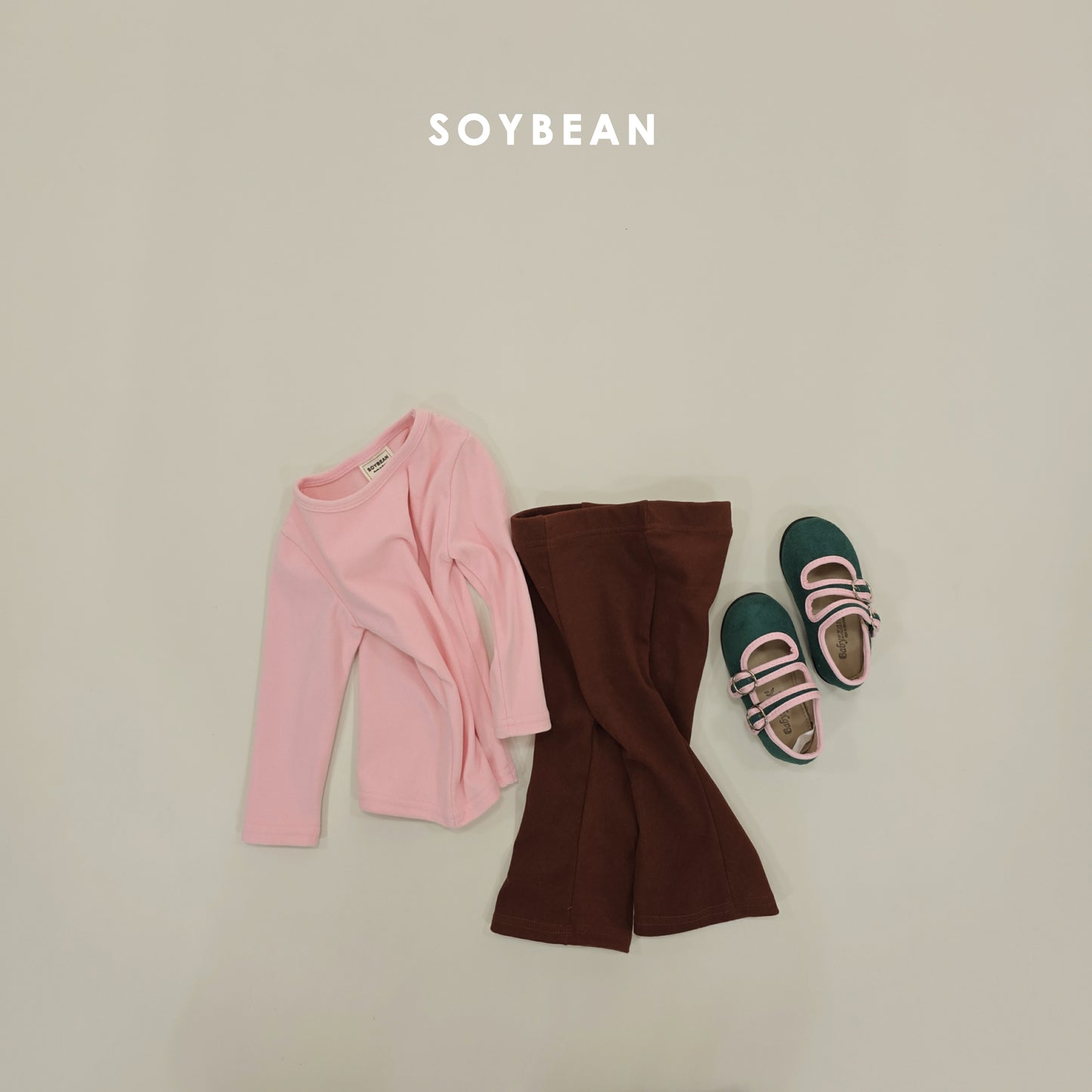 (Pre-order) Soybean Kids Winter - Puffy Contrast Flare Set 퐁실배색플레어세트 (3 Colors)