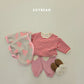 (Pre-order) Soybean Kids Winter - Heart Patch Fleece-Lined Jogger Pants 하트패치조거팬츠 (3 Colors)