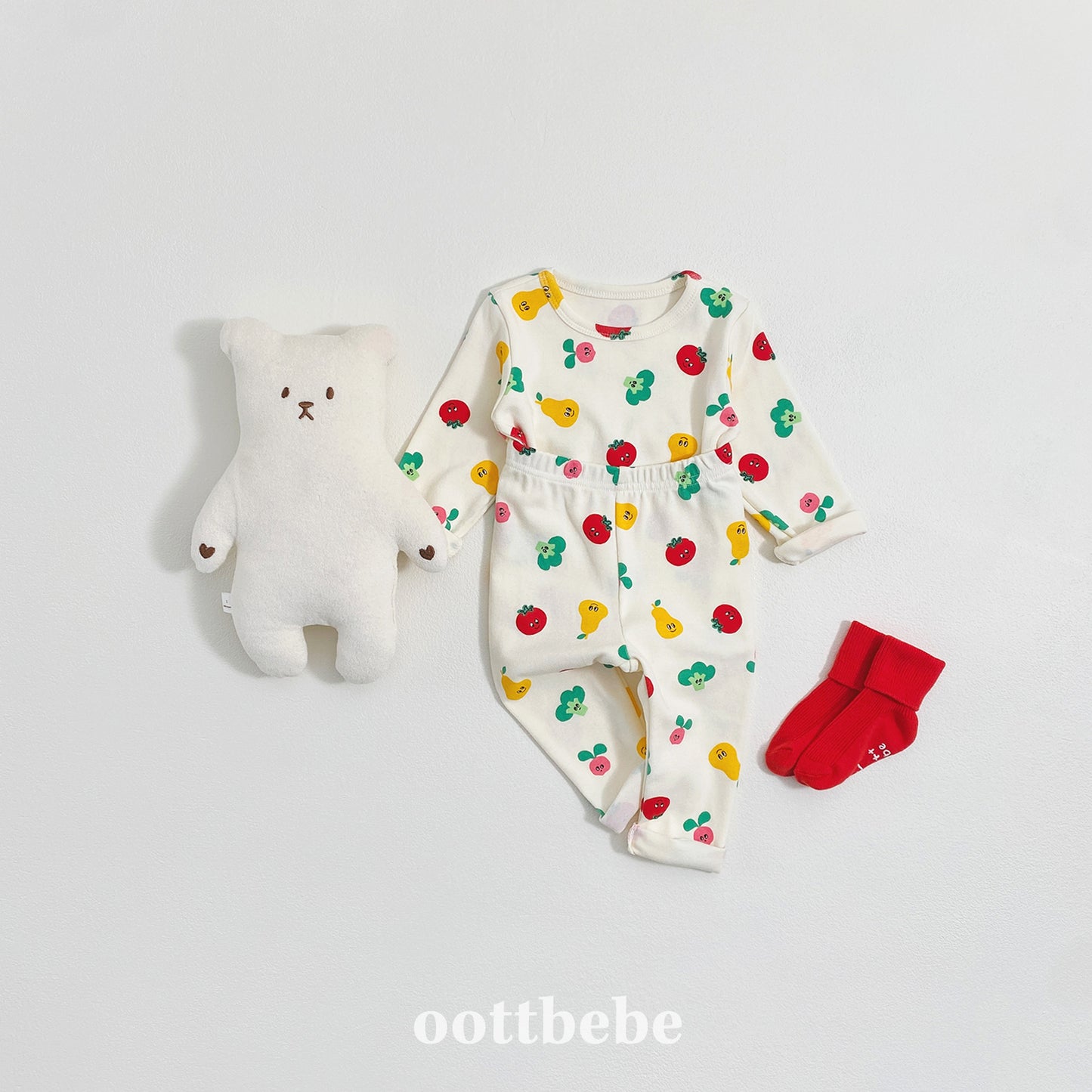 (Pre-order) OOTTBEBE Winter - Yum Yum Friends Homewear 얌얌친구실내복 (3 Colors)