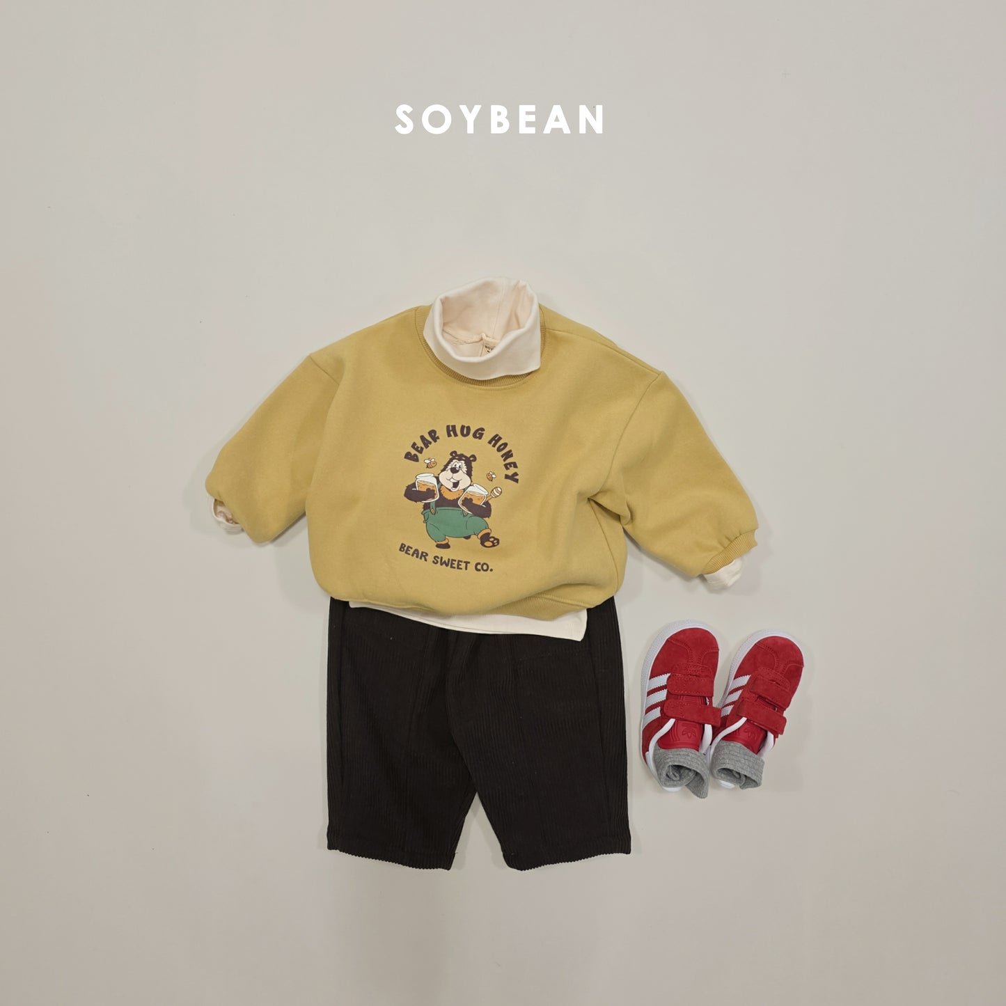 (Pre-order) Soybean Kids Winter - Cotton Stretch Inner Turtleneck 이너폴라티 (3 Colors)