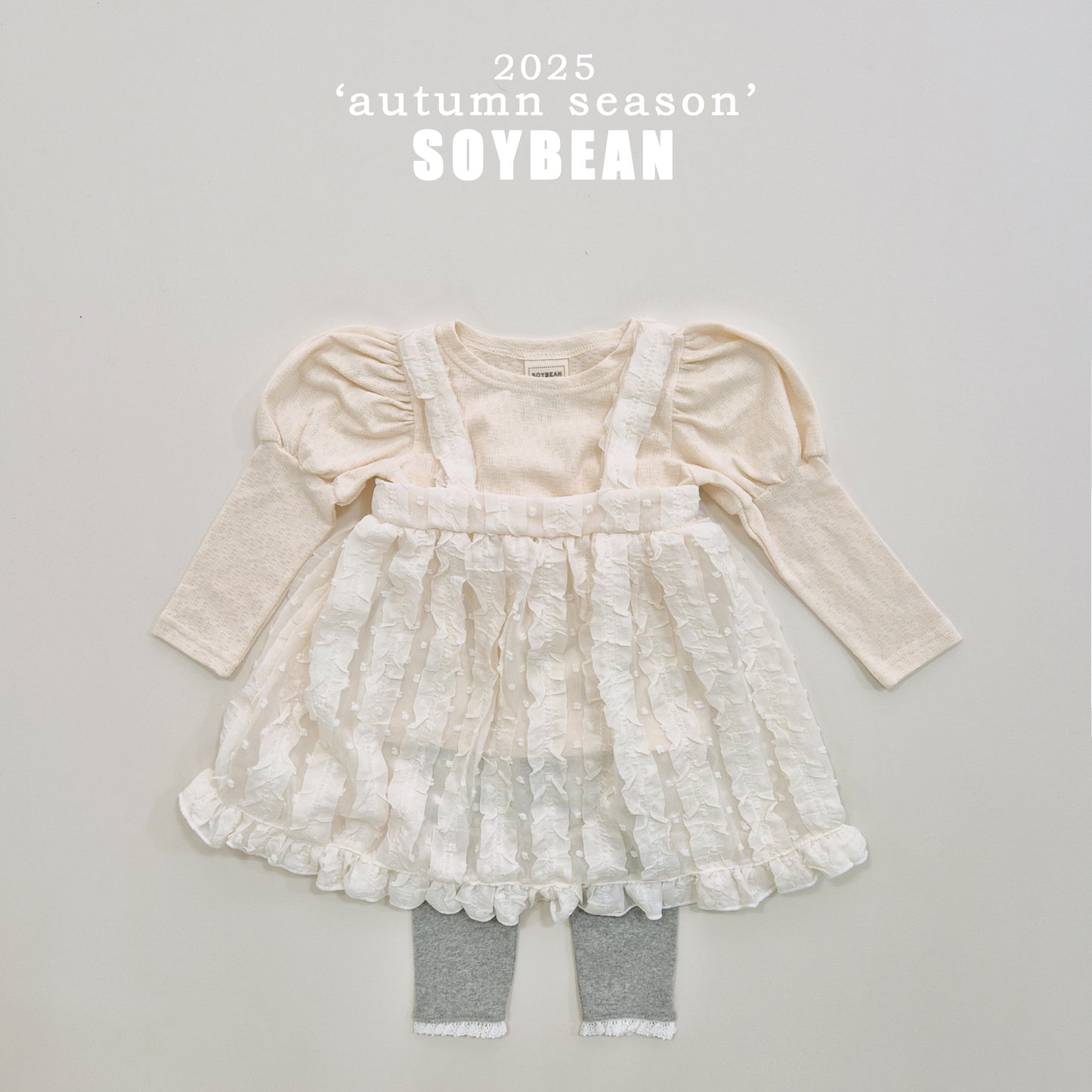 (Pre-order) Soybean Kids - Chiffon Bustier Dress 쉬폰뷔스티에원피스 (2 Colors)