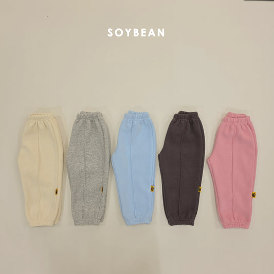 (Pre-order) Soybean Kids Winter - Fleece-Lined Pintuck Jogger Pants 양기모핀턱조거팬츠 (5 Colors)