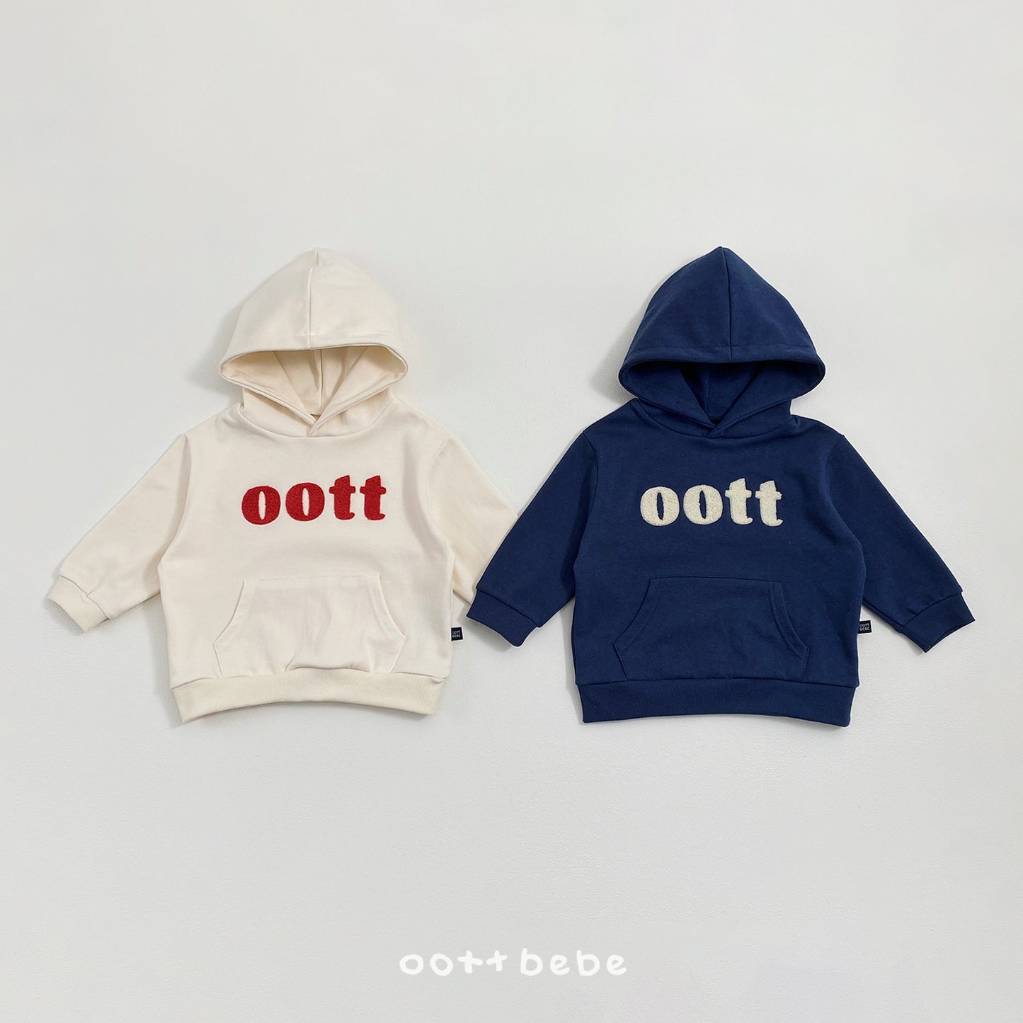 (Pre-order) OOTTBEBE Spring - Bouclé Hoodie 댄디부클후드맨투맨 (2 Colors)