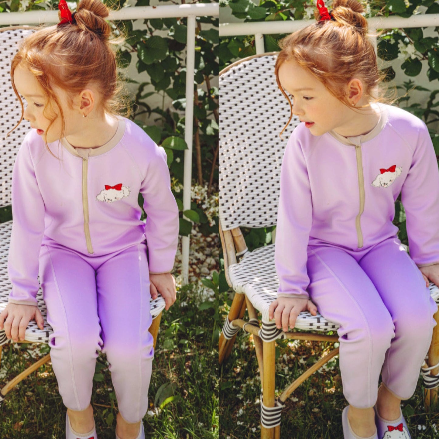 (Pre-order) KoongsKoongs Kids’ Premium Tok Tok Warm All-in-One Rash Guard (Love Puppy)