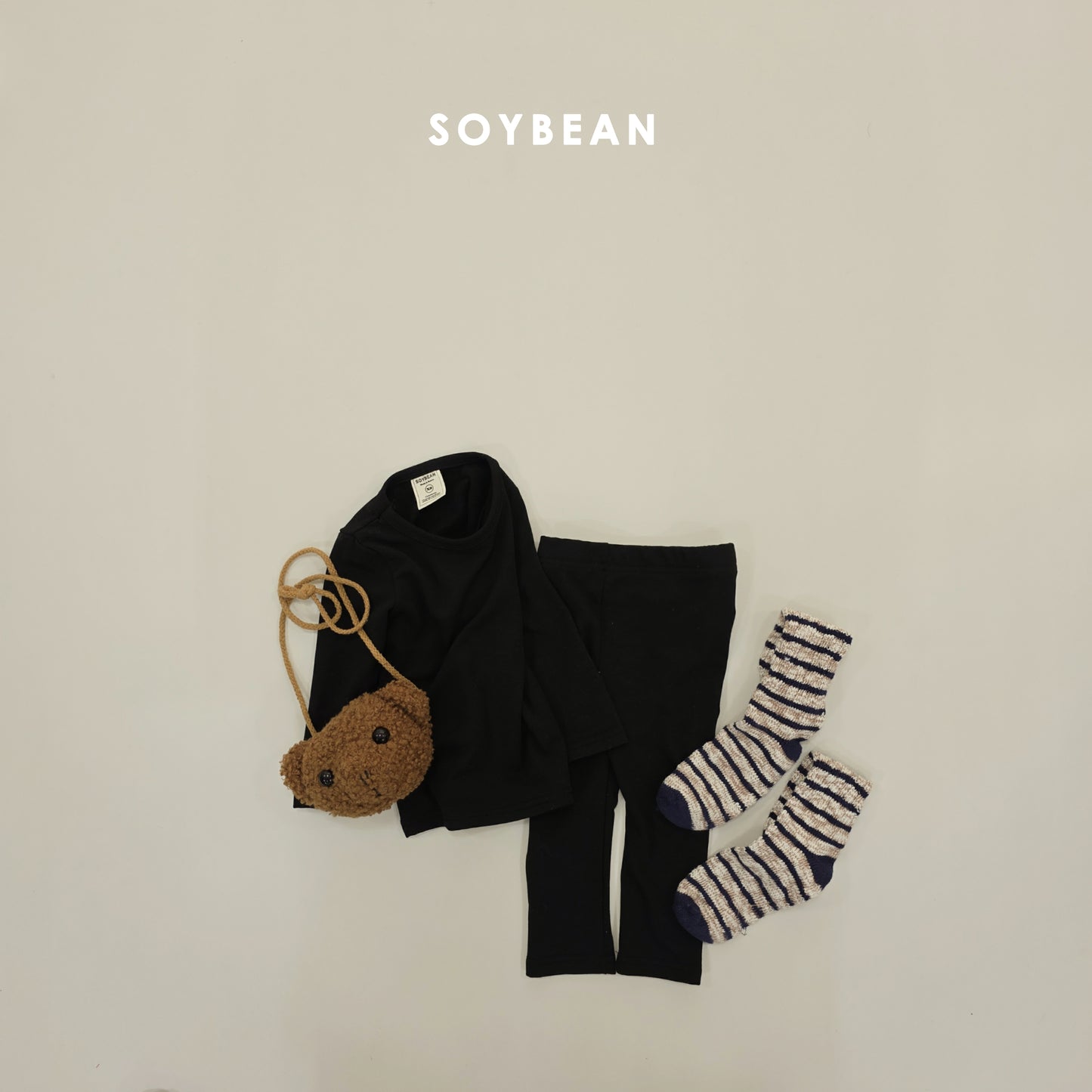 (Pre-order) Soybean Kids Winter - Heat Fleece Pajama Set 히트실내복 (6 Colors)