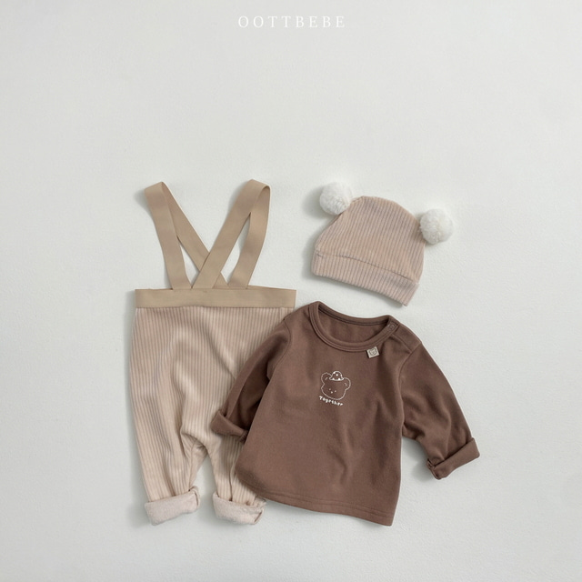 (Pre-order) OOTTBEBE - Bebe’s Winter Duo T-Shirt Set 베이글 1+1 티셔츠 - Baby (6 Colors)