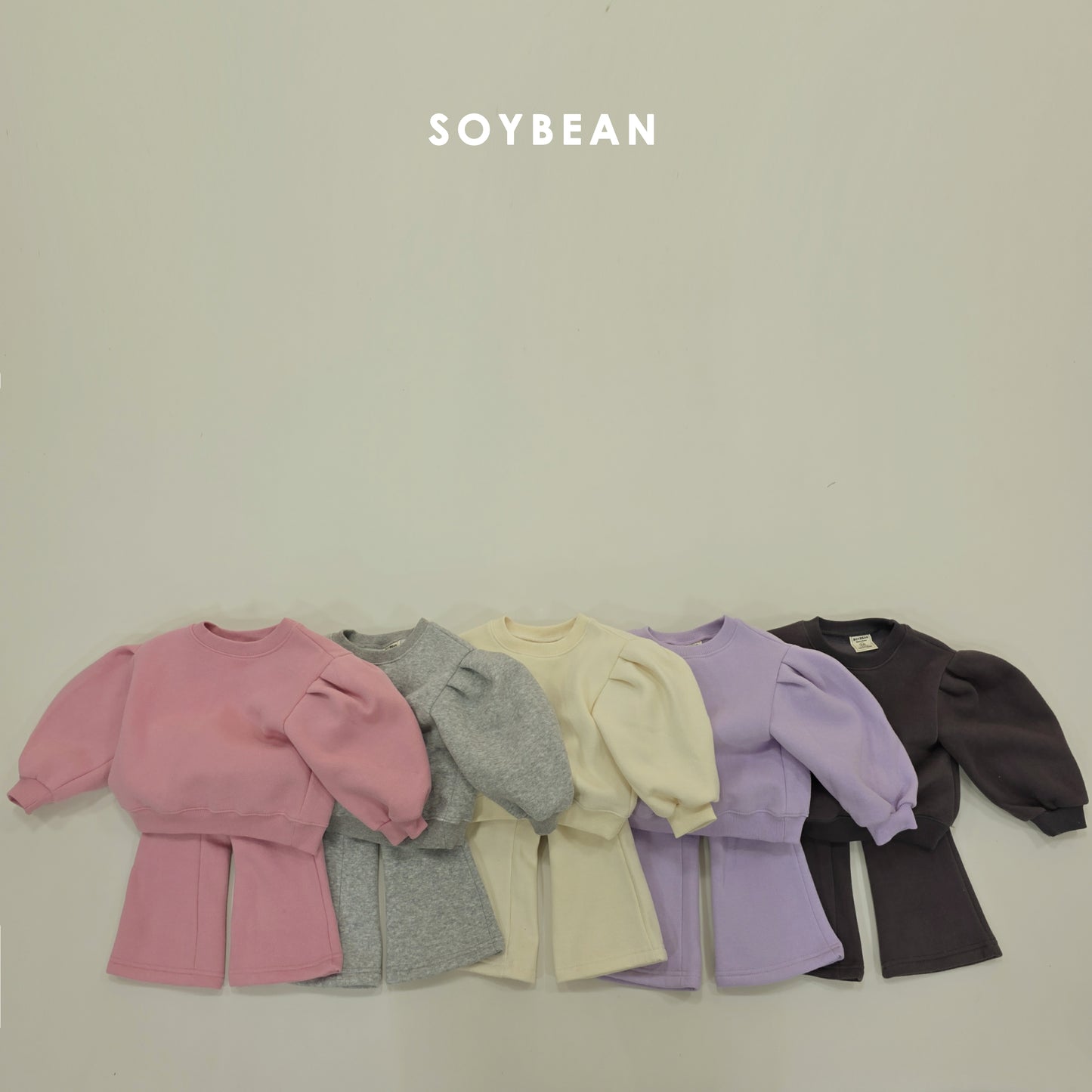 (Pre-order) Soybean Kids Winter - Mongle Flare Top & Bottom Set 몽글플레어상하 (5 Colors)