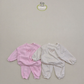 (Pre-order) Soybean Kids - Popping Mink Top & Bottom Set 팝핑밍크리본상하복 (2 Colors)