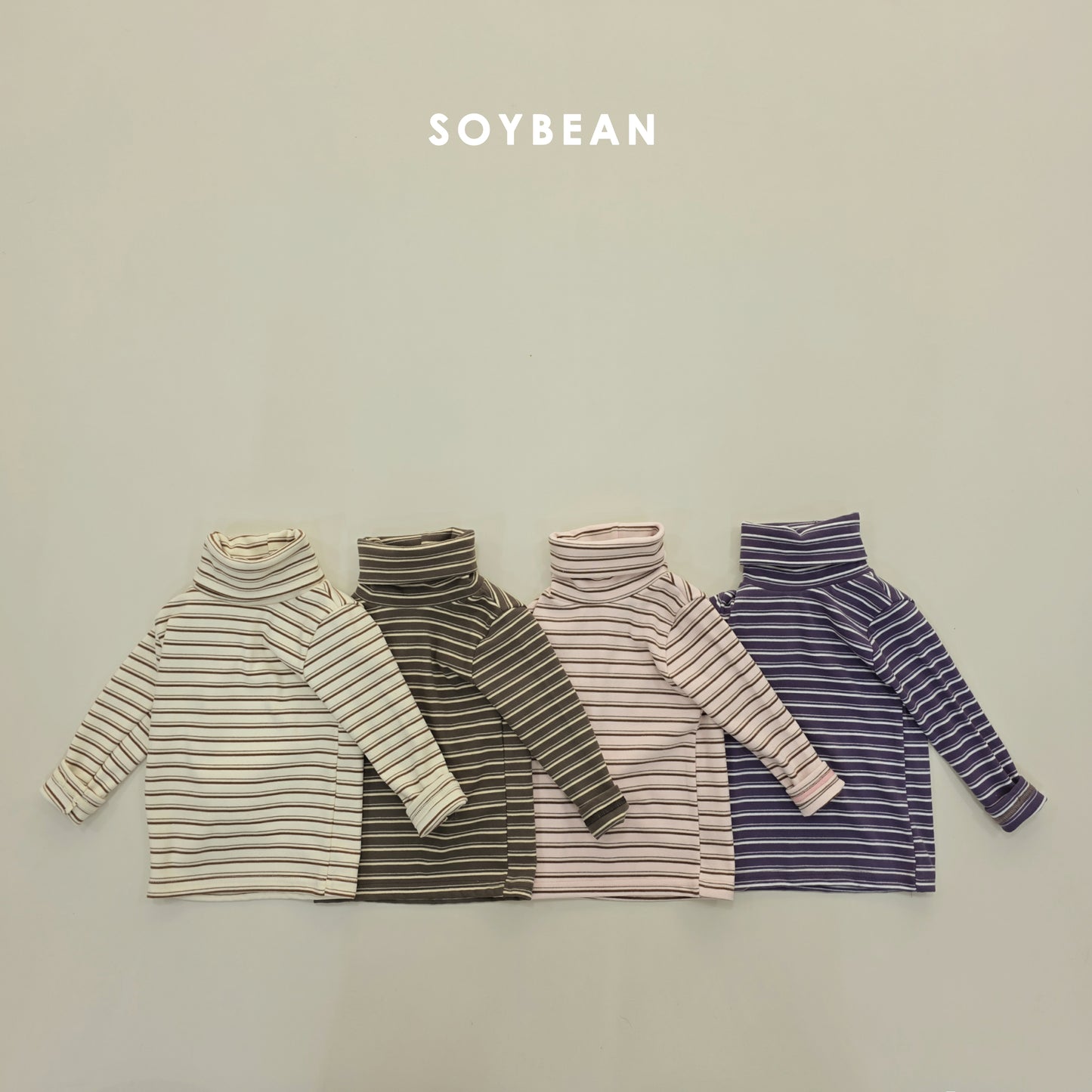 (Pre-order) Soybean Kids Winter - Cozy Titi Fleece-Lined Turtleneck 코지띠띠목폴라 (4 Colors)