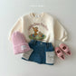 (Pre-order) Daily Bebe - Kids’ Denim Skirt with Fleece Pockets 카고 양털치마