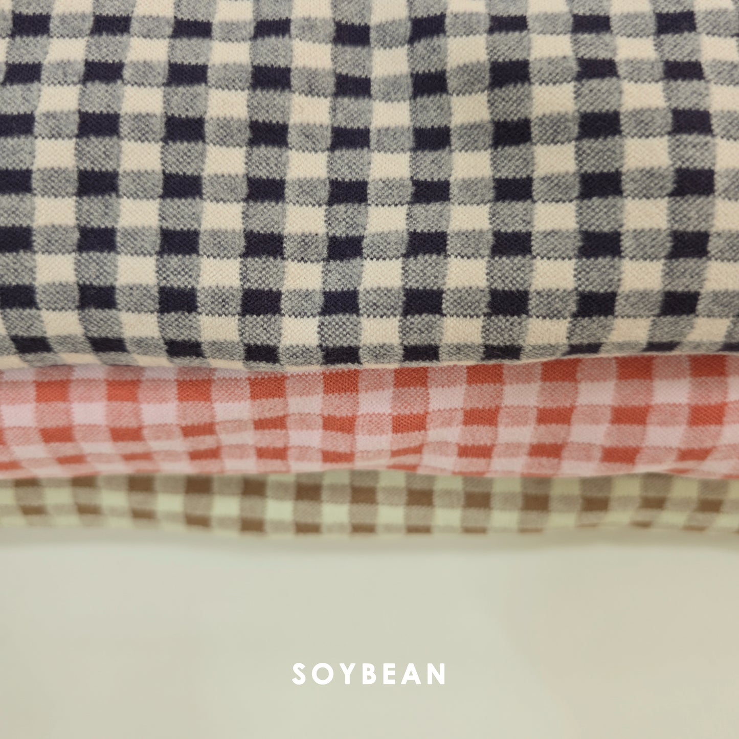 (Pre-order) Soybean Kids Winter - Check Cozy Fleece Top & Bottom Set 체크몽글실내복 (3 Colors)