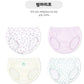 (Pre-Order) MayKids - Summer Leaf Cotton Girls’ Underwear (4-pack)