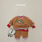 (Pre-order) Soybean Kids Winter - Baby Polar Bear Fleece Top & Bottom Set 아기백곰플리스상하복 (2 Colors)