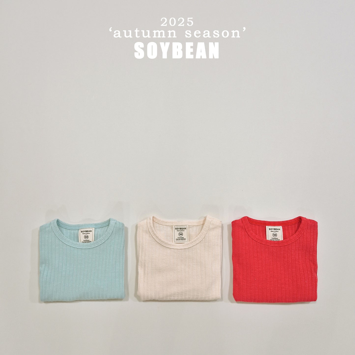 (Pre-order) Soybean Kids - Slim Jelly Tee 슬림젤리티 (3 Colors)