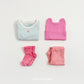 (Pre-order) OOTTBEBE Spring - Picnic Modal Ribbed Romper & Leggings Set 피크닉슈트세트 (3 Colors)