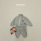 (Pre-order) Soybean Kids Winter - Zip-Up Cargo Fleece-Lined Top & Bottom Set 집업카고상하복 (2 Colors)
