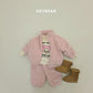 (Pre-order) Soybean Kids Winter - Super Fleece Zip-Up Top & Bottom Set 슈퍼플리스집업상하 (4 Colors)