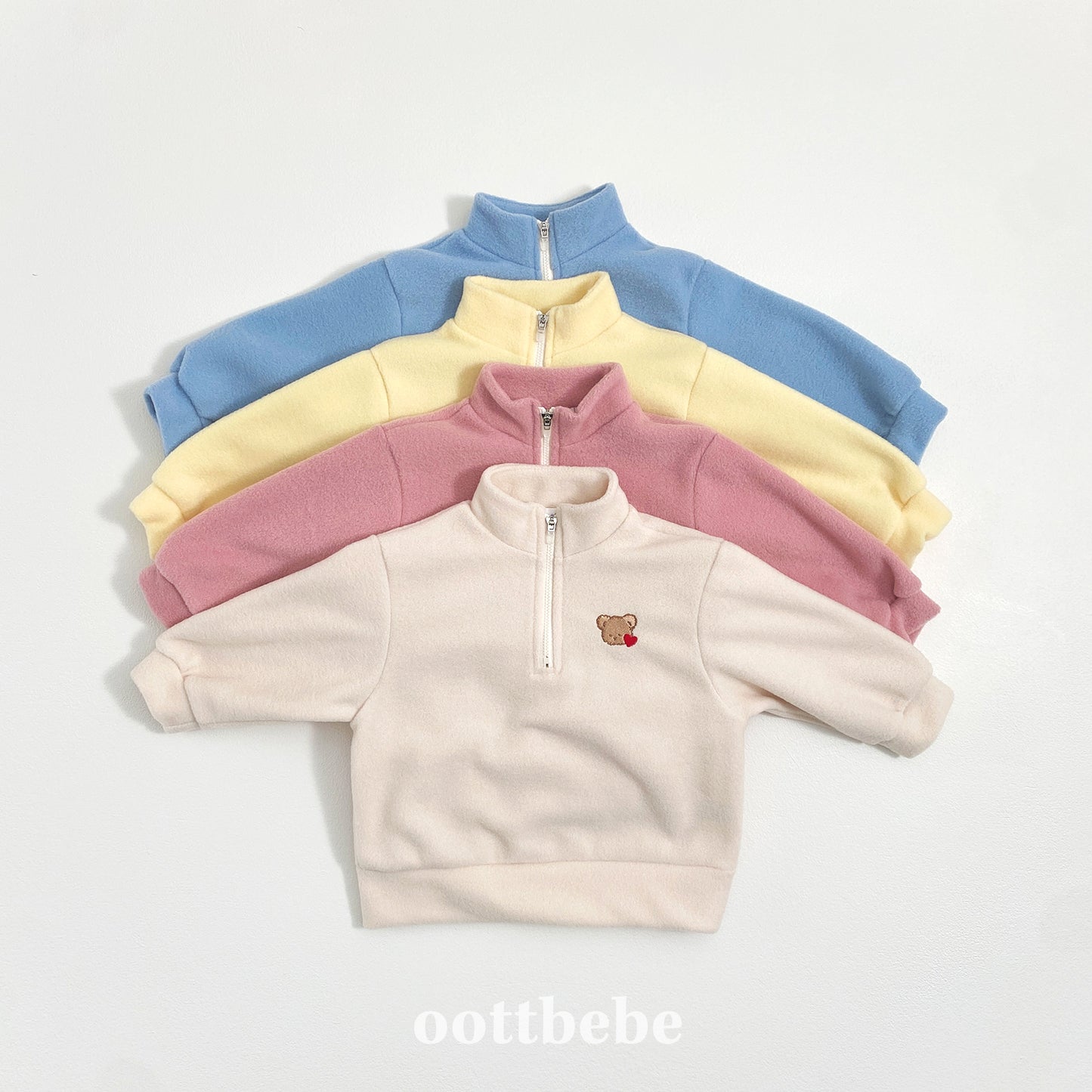 (Pre-order) OOTTBEBE Winter - Puppy Fleece Anorak Top & Bottom Set 멍멍아노락상하복 (4 Colors)