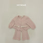 (Pre-order) Soybean Kids Winter - Mochi Square Top & Bottom Set 모찌스퀘어상하 (2 Colors)