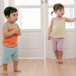 (Baby Boom) Summer Milk Ribbed Cami Pajama Set (4 Colors)