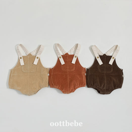 (Pre-order) OOTTBEBE Winter - Corduroy Bebe Suit 코듀로이베베슈트 (3 Colors)