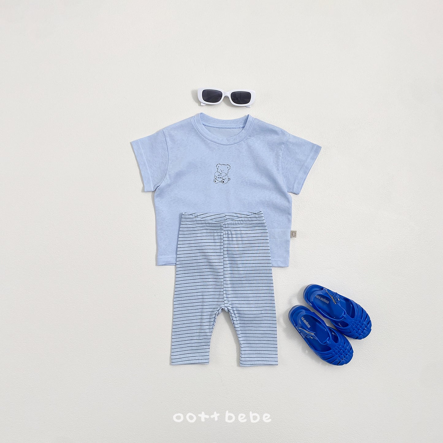 (Pre-order) OOTTBEBE Summer - Sherbet Leggings (Kids) 샤베트5부레깅스 (5 Colors)