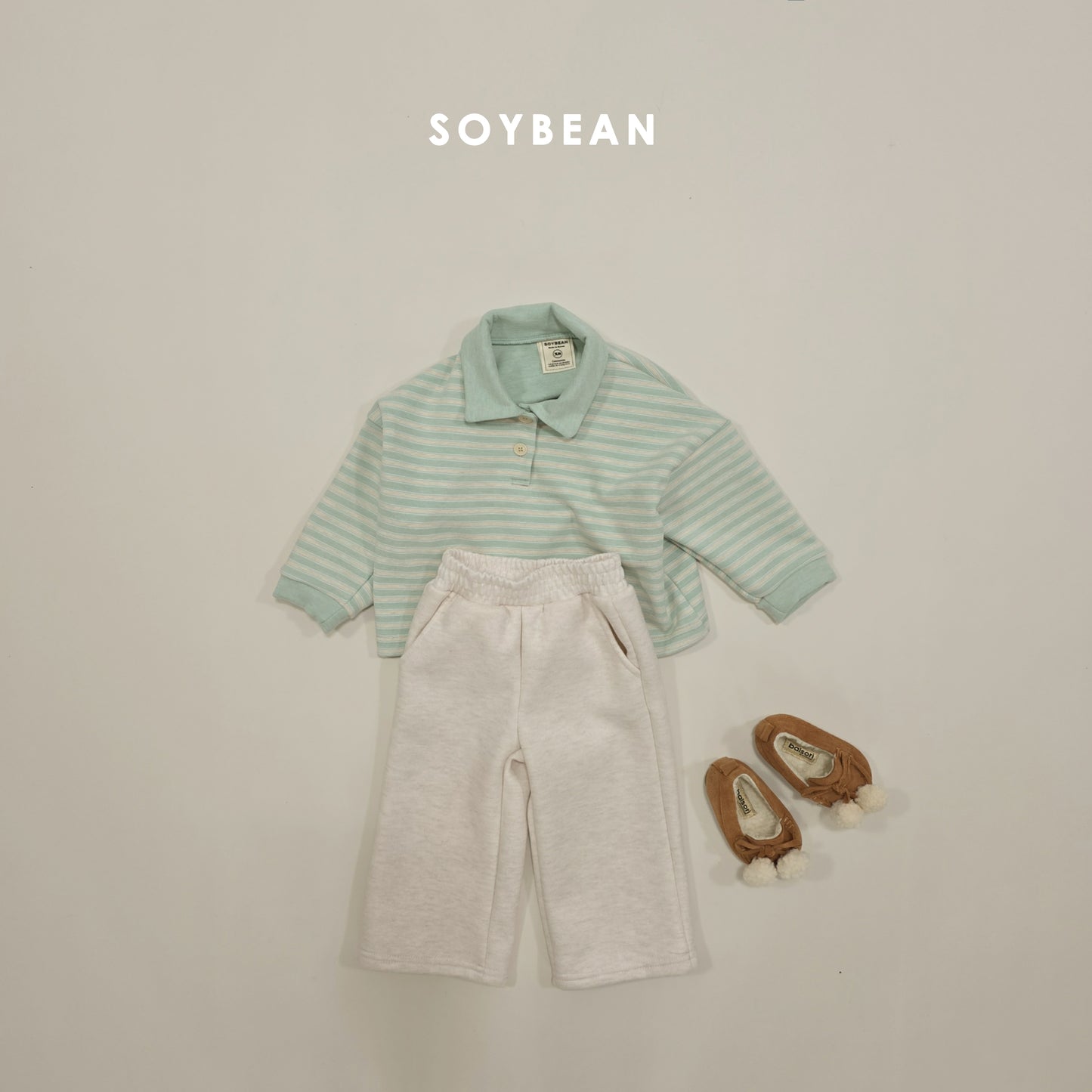 (Pre-order) Soybean Kids Winter - Cozy Fleece Wide Pants 코지플리스와이드팬츠 (4 Colors)