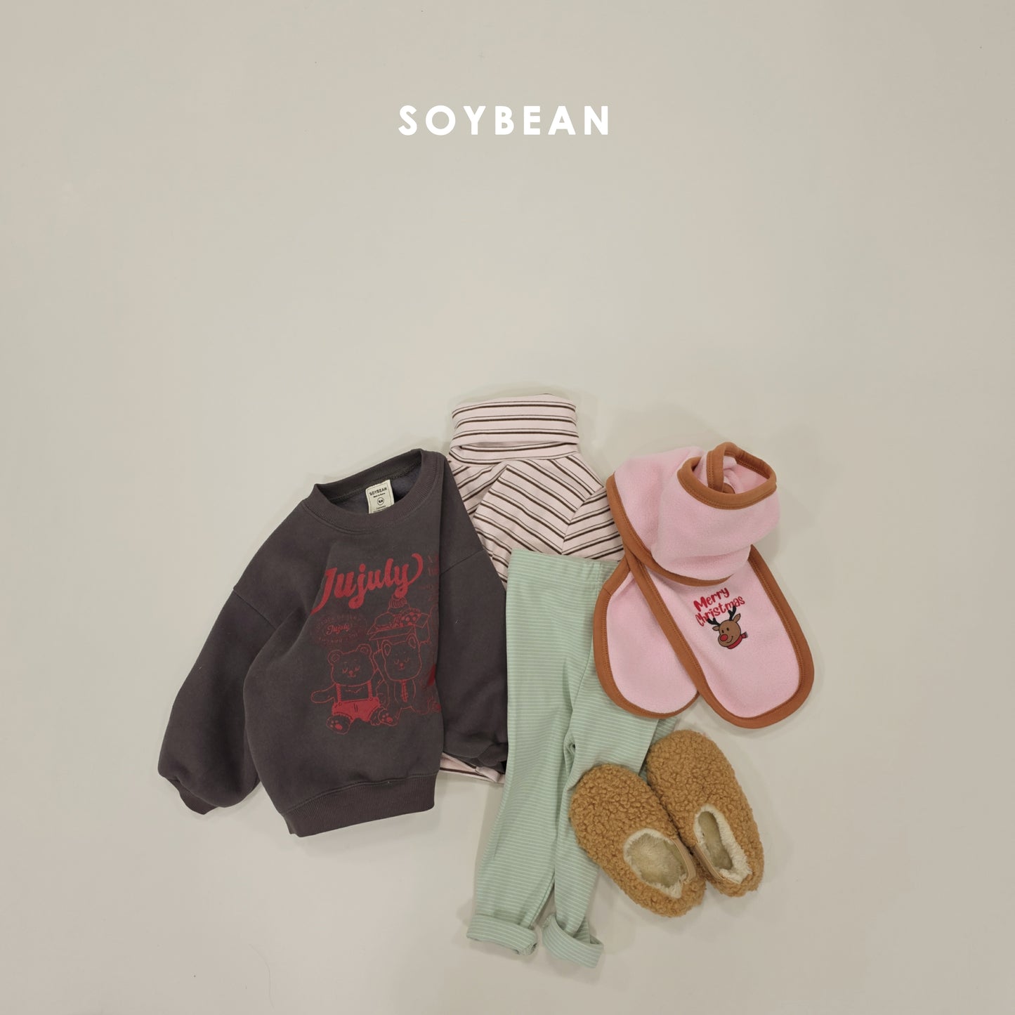 (Pre-order) Soybean Kids Winter - Cozy Titi Fleece-Lined Turtleneck 코지띠띠목폴라 (4 Colors)
