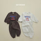 (Pre-order) Soybean Kids Winter - America Fleece-Lined Top & Bottom Set 아메리카양기모상하 (2 Colors)